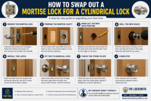 Shows How to replace a mortise lock